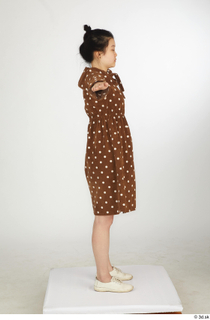  Aera brown dots dress casual dressed standing t poses white oxford shoes whole body 0007.jpg